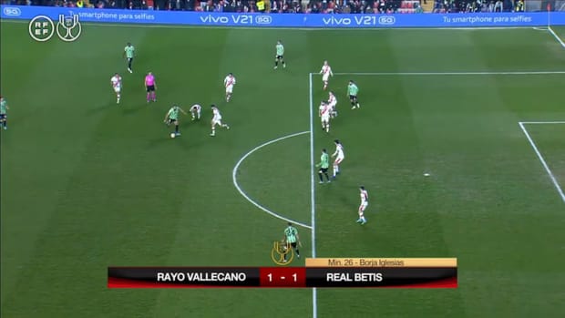 Borja Iglesias finds the bottom corner with a perfect strike